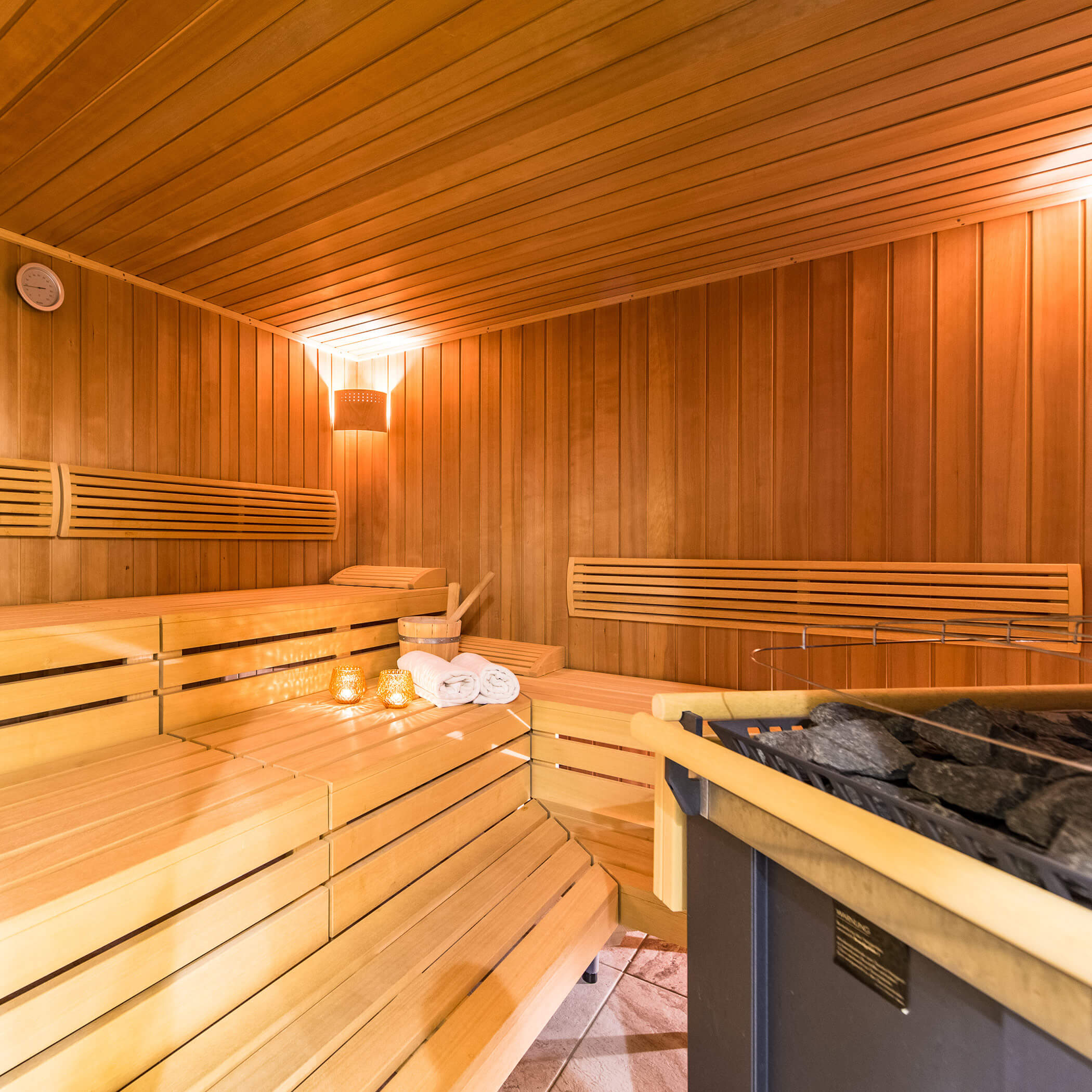 Sauna is included