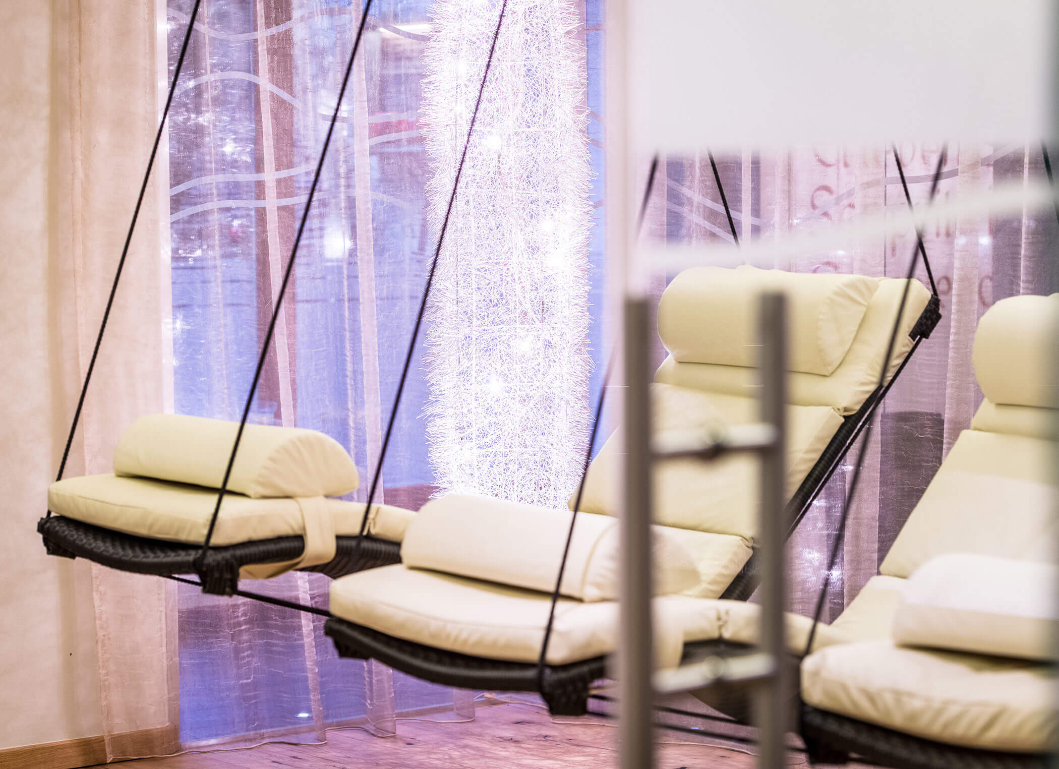 Altalena del benessere nella sala relax