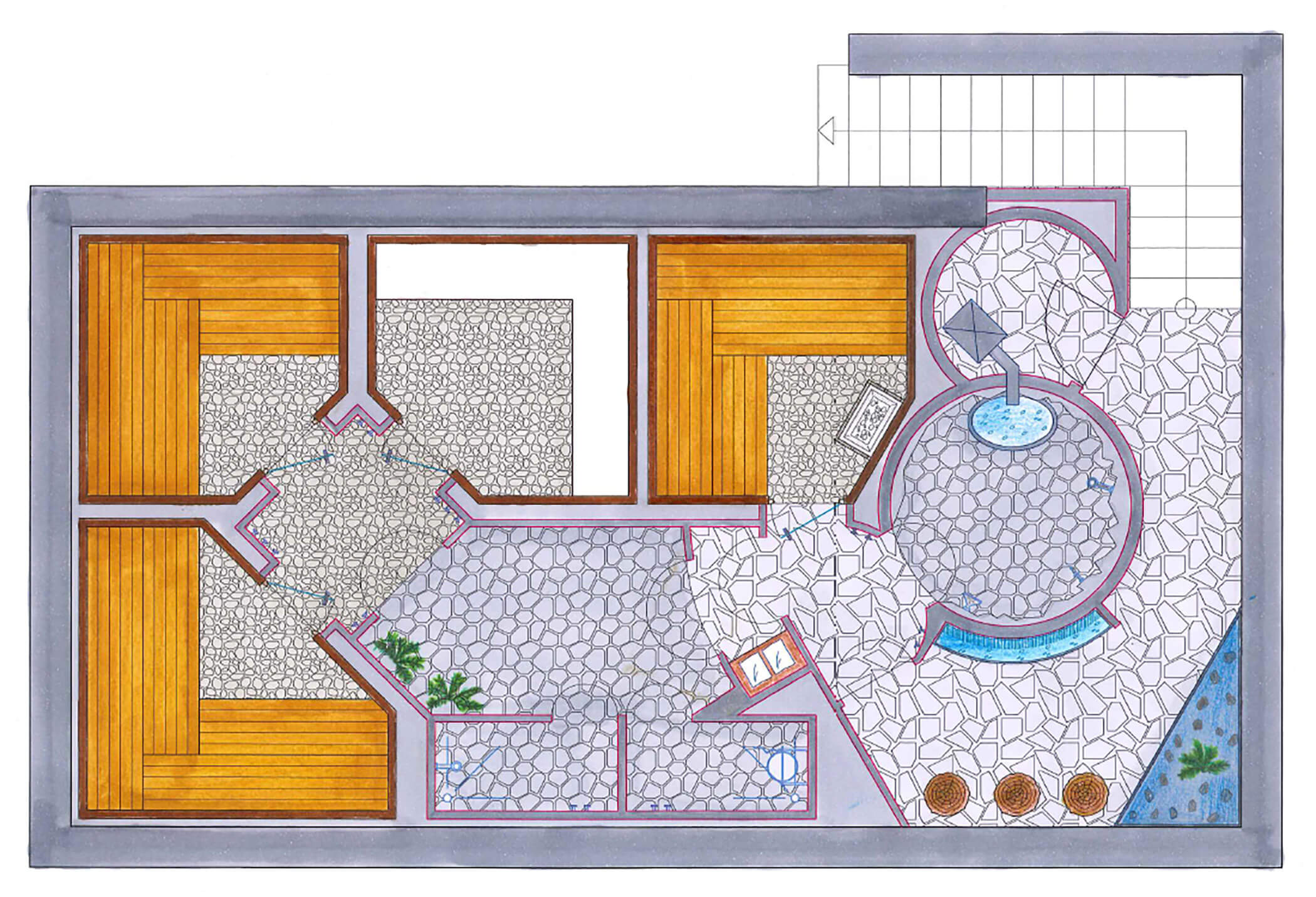 Seminterrato del piano benessere